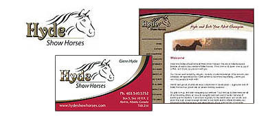 Hyde Show Horses - Logo, Business Card & Web Design